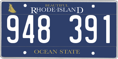 RI license plate 948391