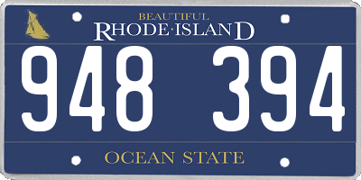 RI license plate 948394