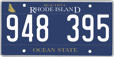 RI license plate 948395