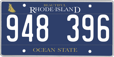 RI license plate 948396