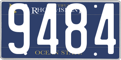 RI license plate 9484