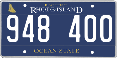 RI license plate 948400