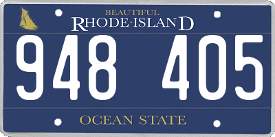 RI license plate 948405