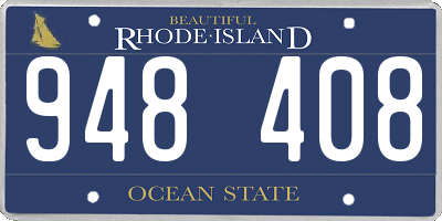 RI license plate 948408