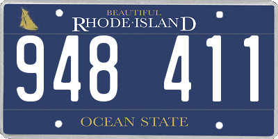RI license plate 948411