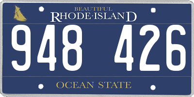 RI license plate 948426