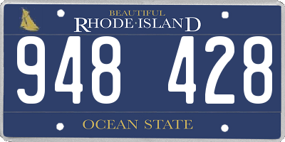 RI license plate 948428