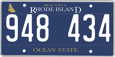 RI license plate 948434