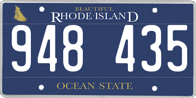 RI license plate 948435