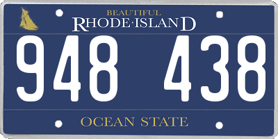 RI license plate 948438