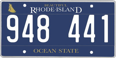 RI license plate 948441