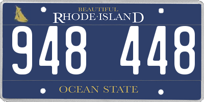 RI license plate 948448