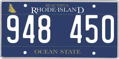 RI license plate 948450