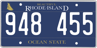 RI license plate 948455