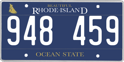 RI license plate 948459