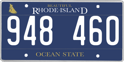 RI license plate 948460