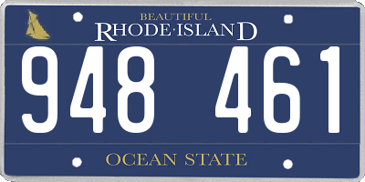 RI license plate 948461