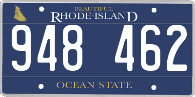 RI license plate 948462