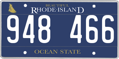 RI license plate 948466