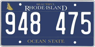 RI license plate 948475