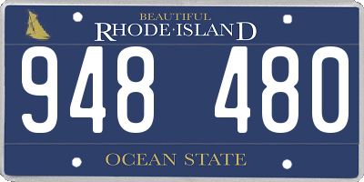 RI license plate 948480