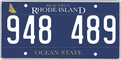 RI license plate 948489