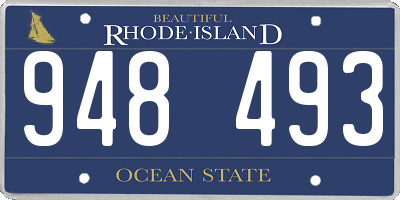RI license plate 948493