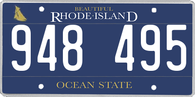 RI license plate 948495