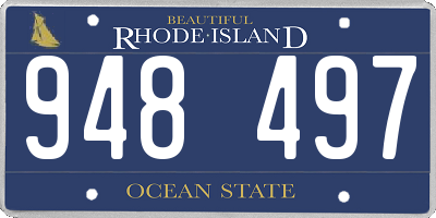 RI license plate 948497