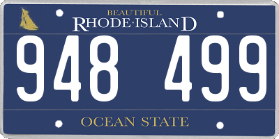 RI license plate 948499
