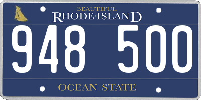 RI license plate 948500