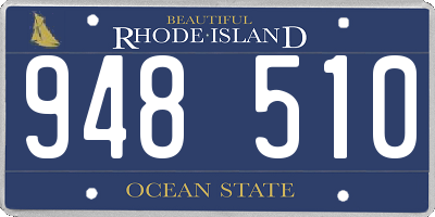 RI license plate 948510