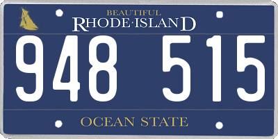 RI license plate 948515
