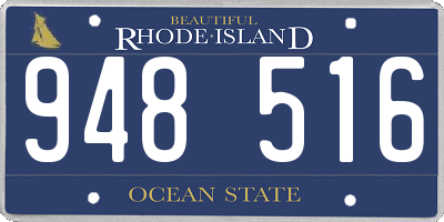 RI license plate 948516