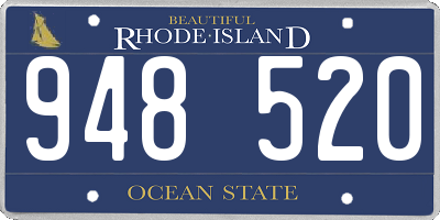 RI license plate 948520