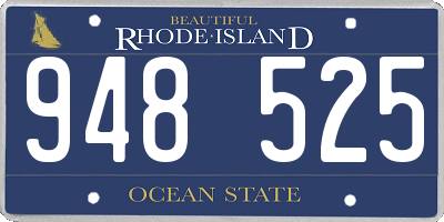 RI license plate 948525