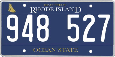 RI license plate 948527
