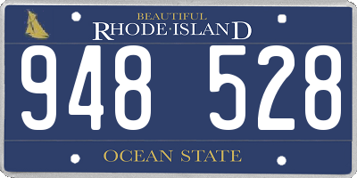 RI license plate 948528