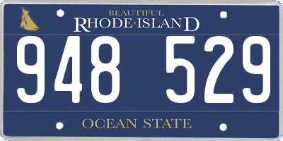 RI license plate 948529