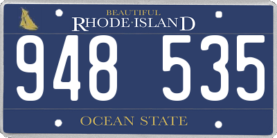 RI license plate 948535