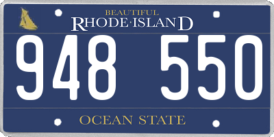 RI license plate 948550