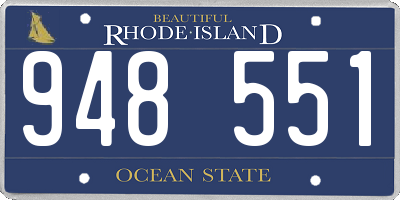 RI license plate 948551