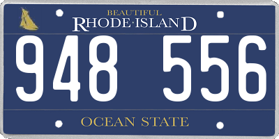 RI license plate 948556