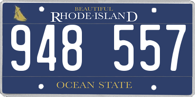 RI license plate 948557