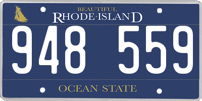 RI license plate 948559
