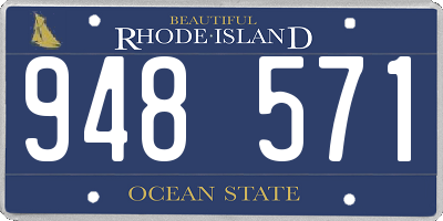 RI license plate 948571