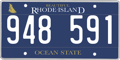 RI license plate 948591