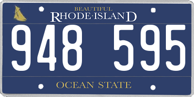 RI license plate 948595