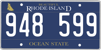 RI license plate 948599