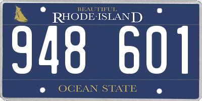 RI license plate 948601